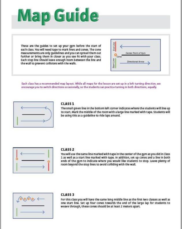 All Kids Bike curriculum sample page